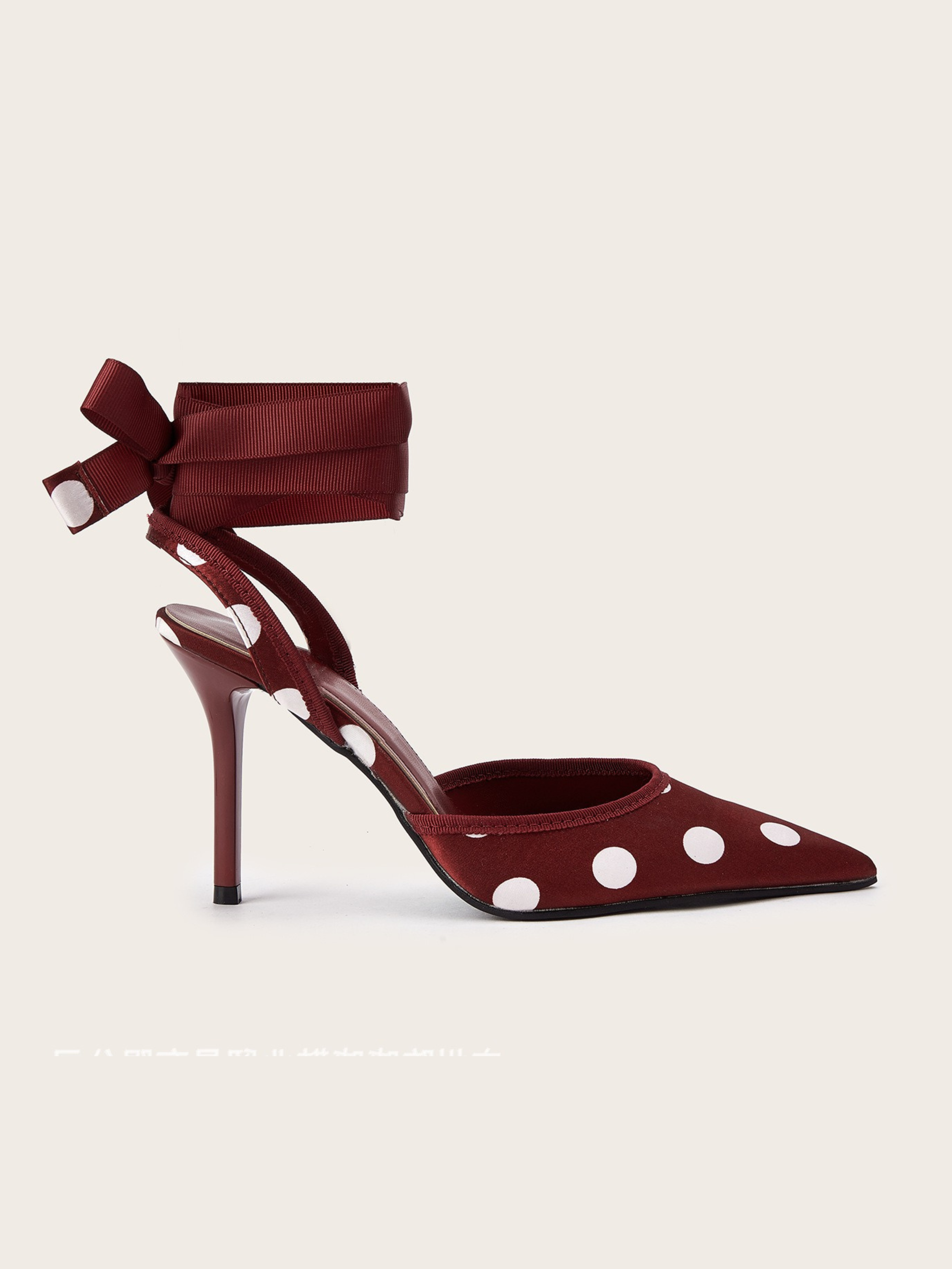 Selira Polka Dot Bow Heels