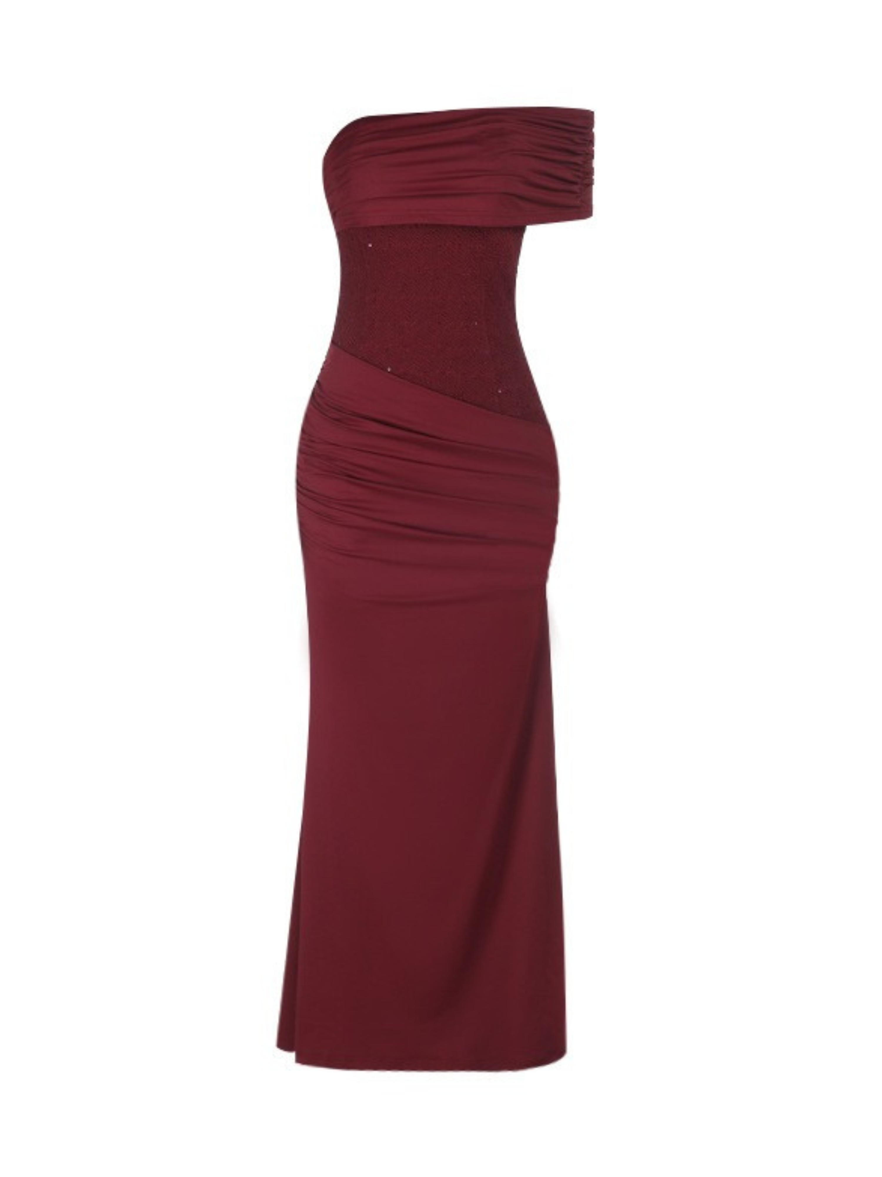 Talisse Off Shoulder Ruched Maxi Dress