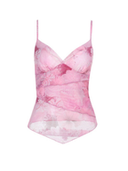 Desira Floral Sheer Mesh Cami Top