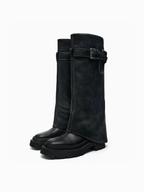 Elara Belted Knee-High Boots