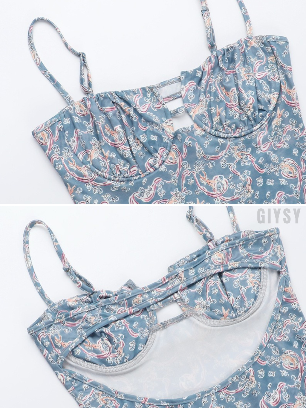 Anya Vintage Floral Bustier Maxi Dress