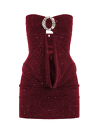 Fiore Glitter Cut-Out Mini Dress