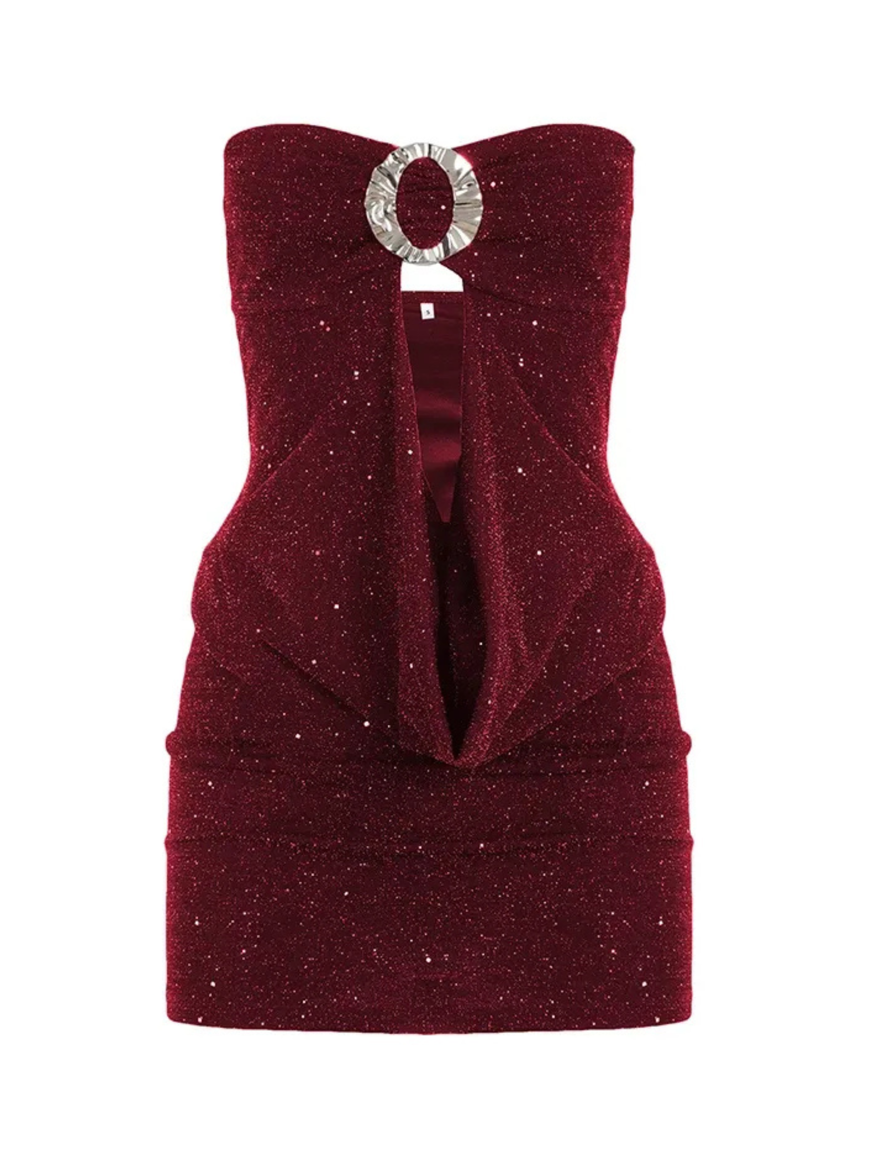 Fiore Glitter Cut-Out Mini Dress