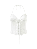Alessa Satin Halter Corset Top