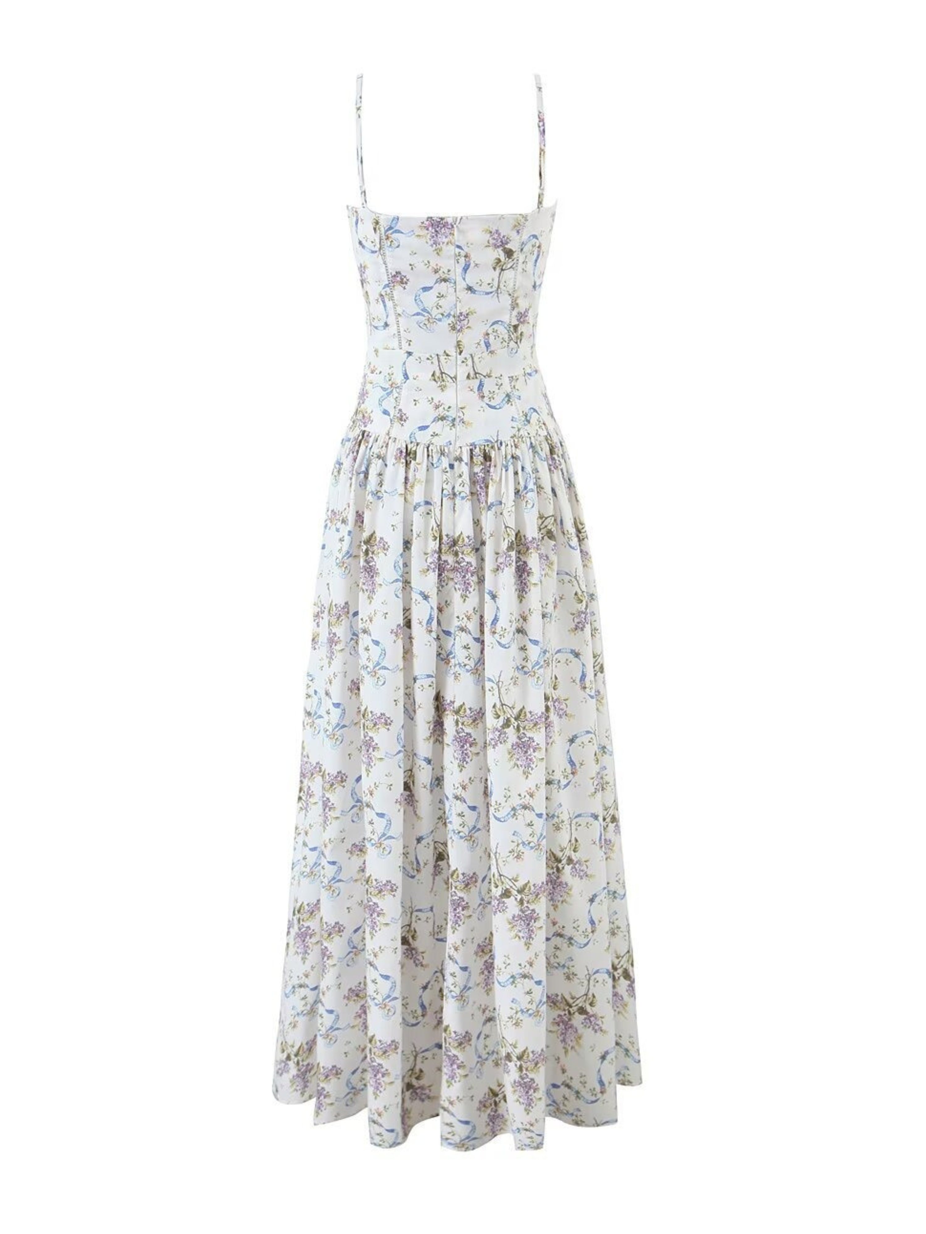 Naida Floral Corset Maxi Dress