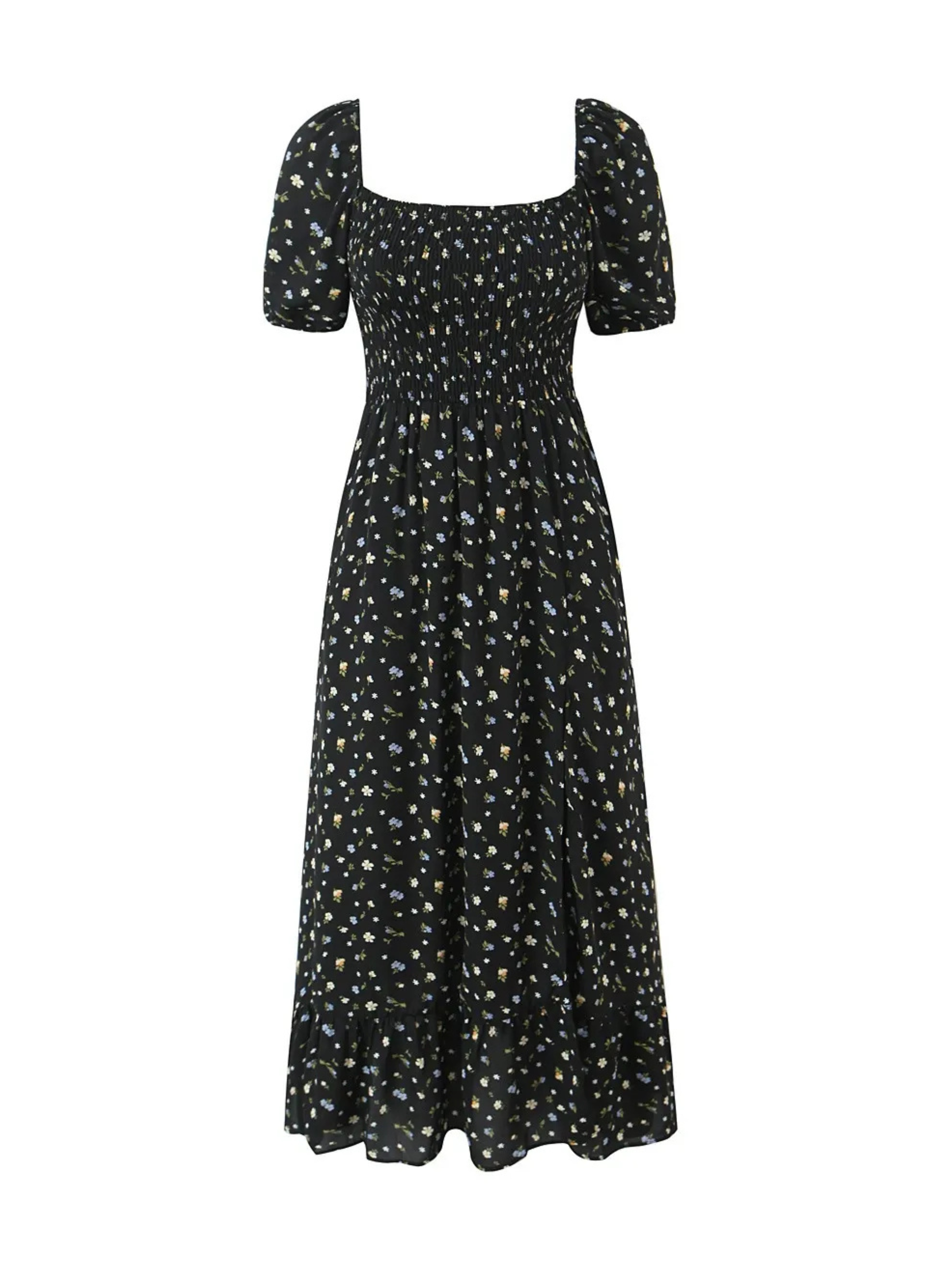 Orlina Floral Smocked Midi Dress