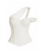 Miriel Lace One Shoulder Corset Top