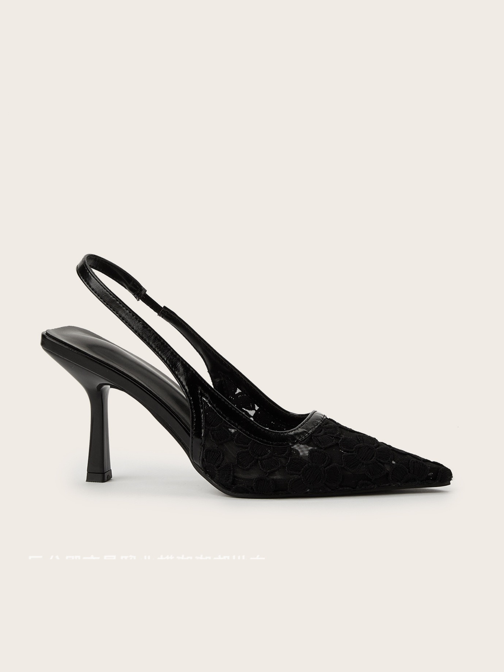 Elvina Mesh Slingback Heels