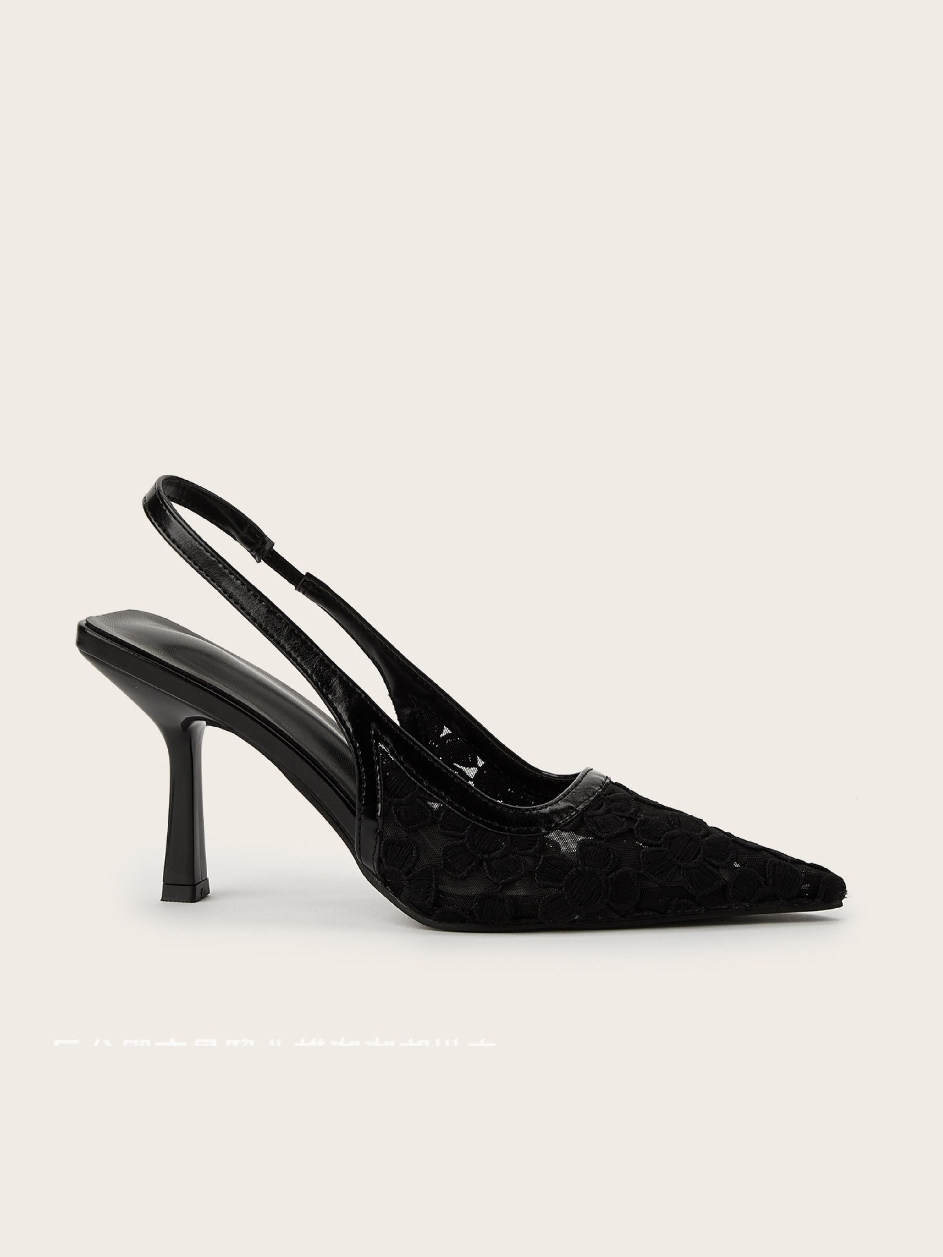 Elvina Mesh Slingback Heels