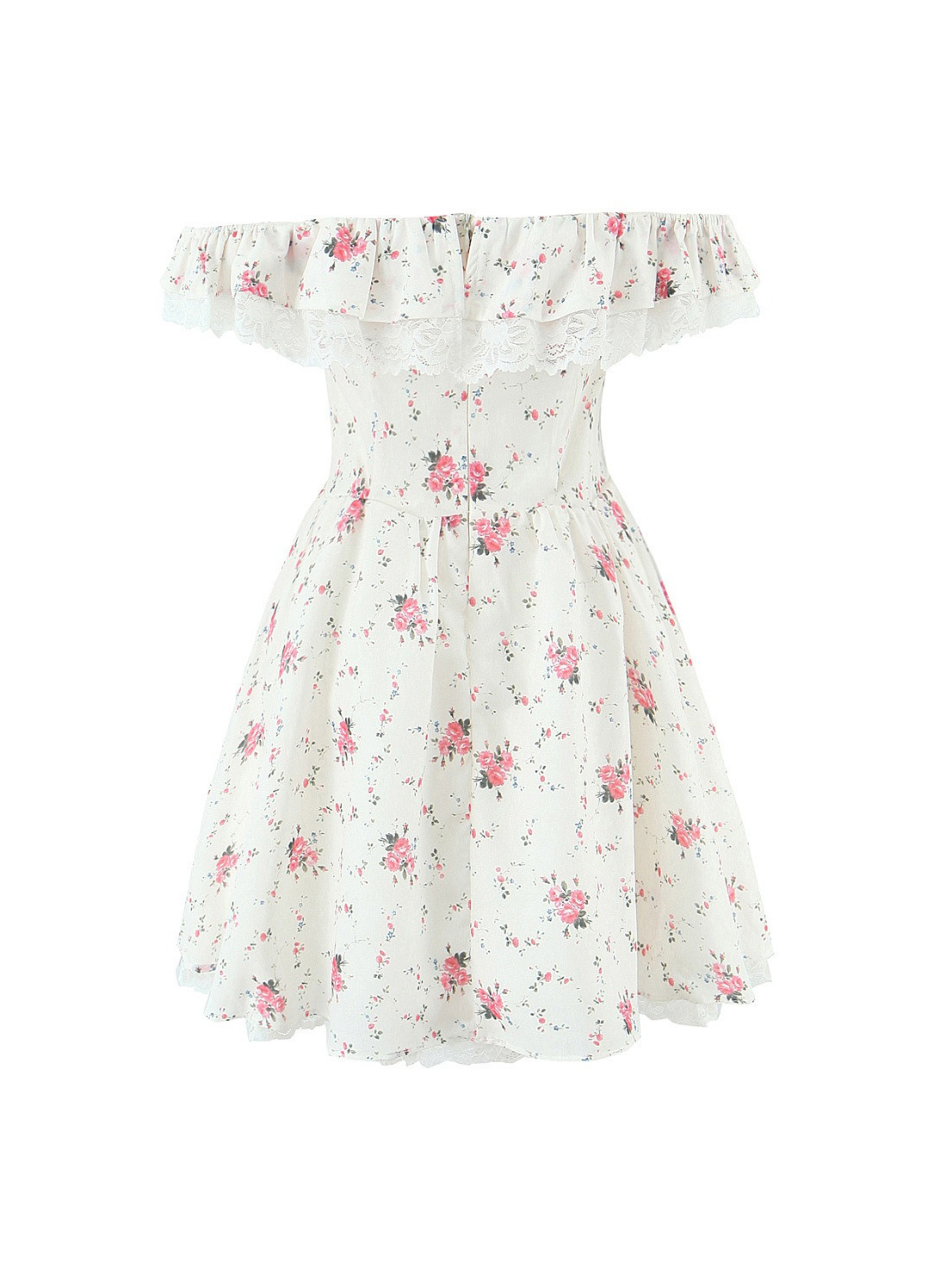 Sia Off-Shoulder Floral Mini Dress