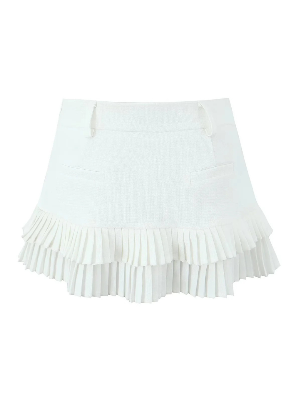 Solina Pleated Hem Mini Skort