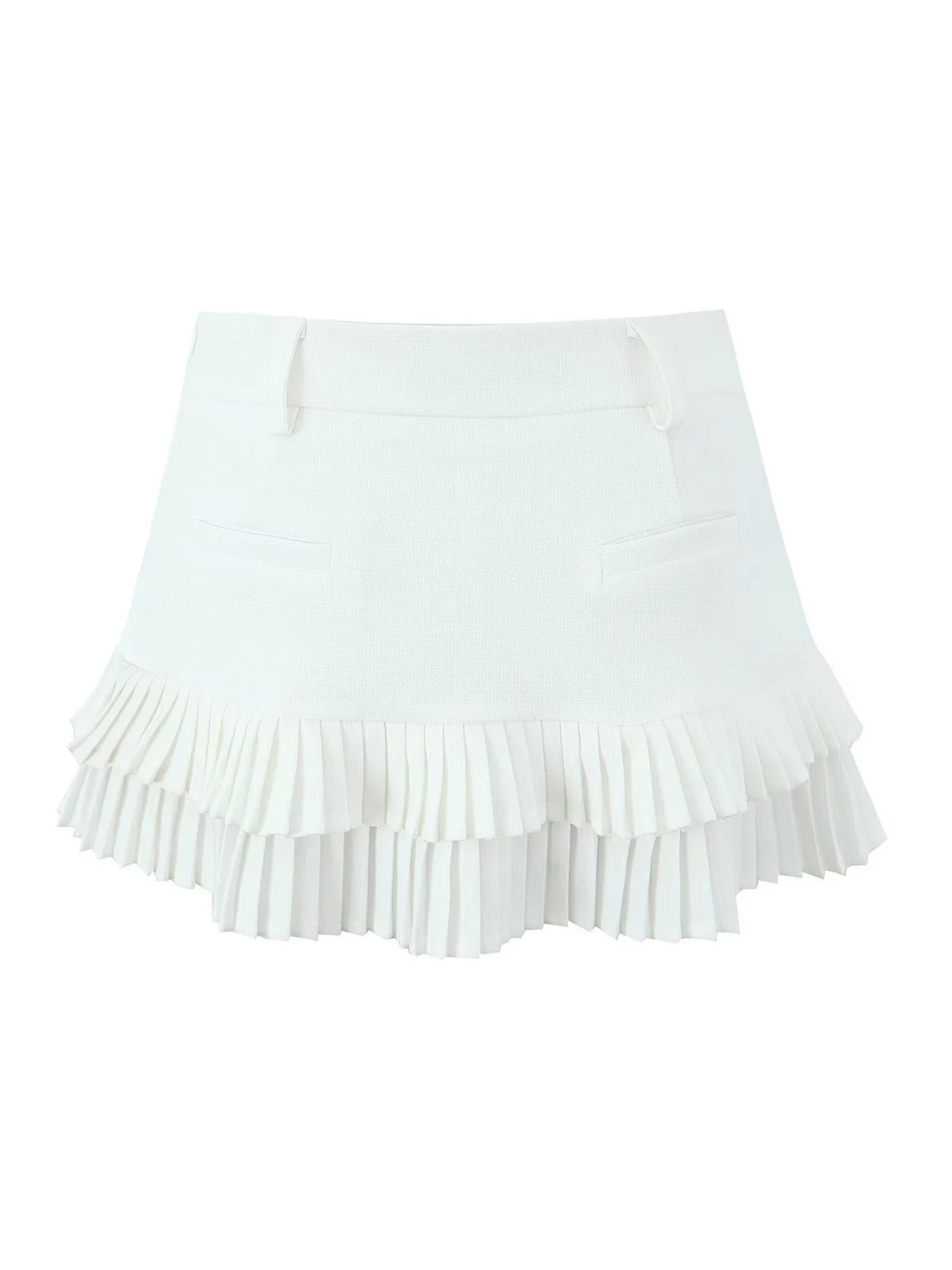 Solina Pleated Hem Mini Skort