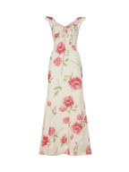 Chiara Rose Print Midi Dress