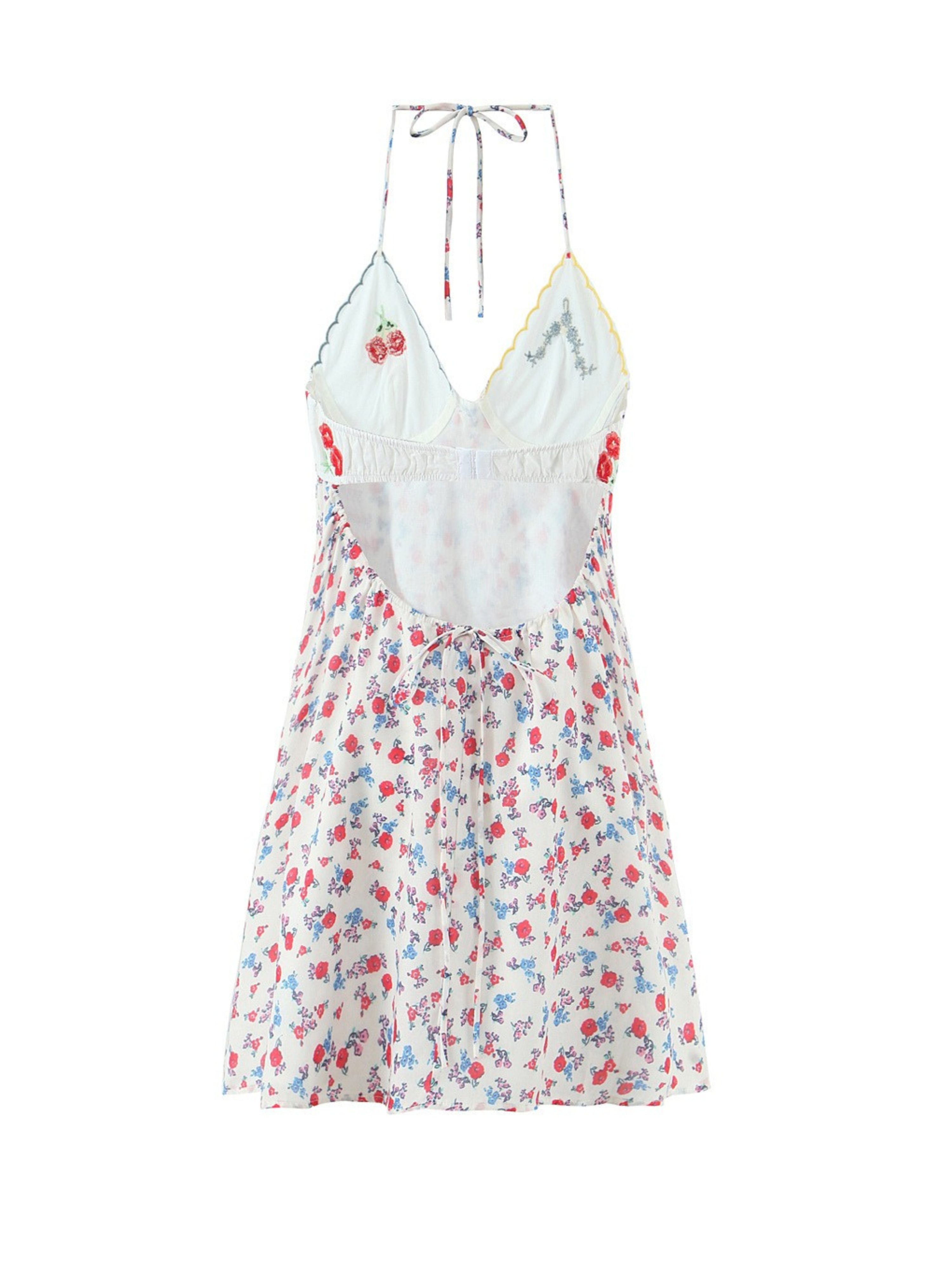 Vina Floral Halter Mini Dress