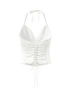 Alessa Satin Halter Corset Top