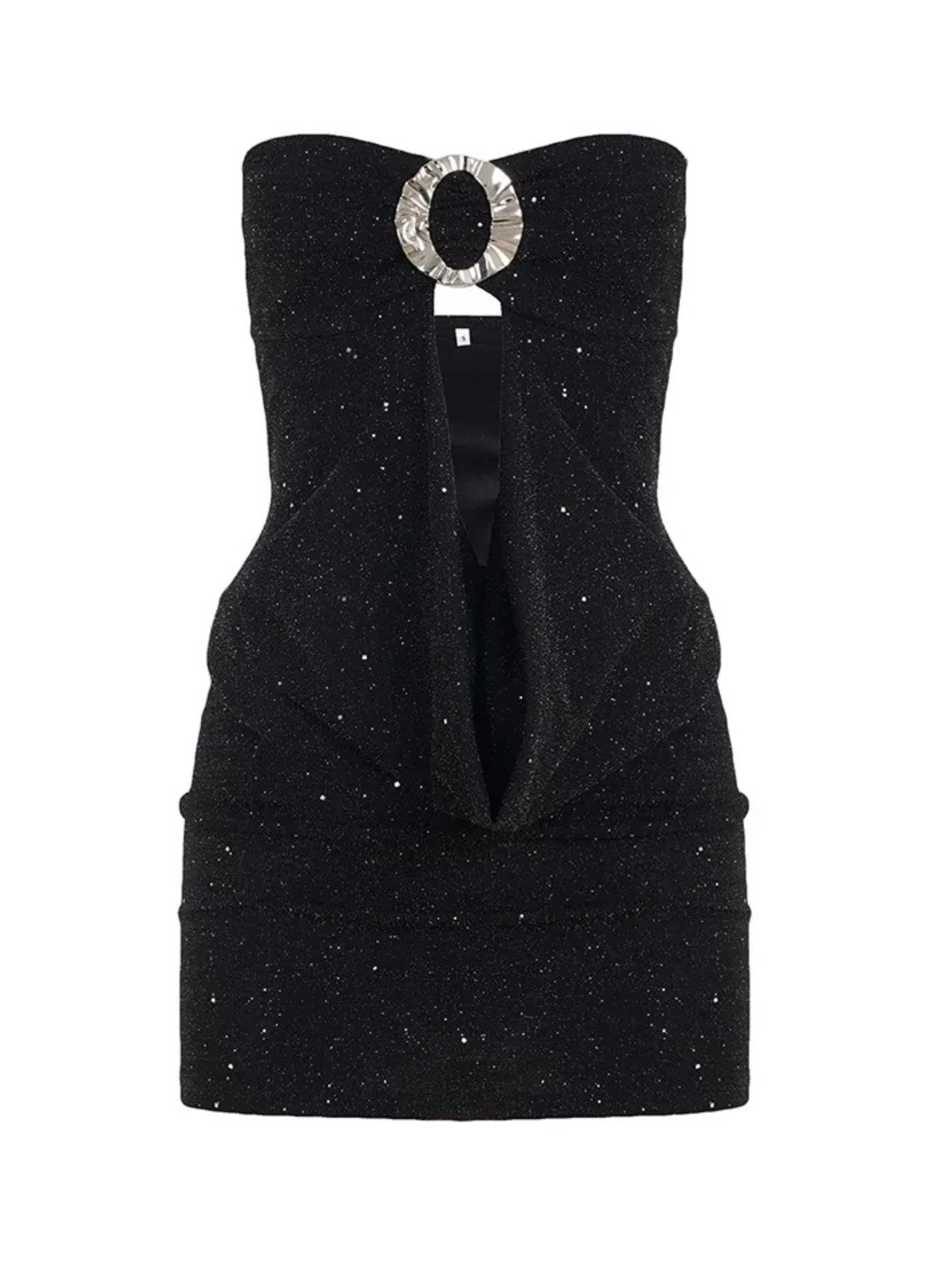 Fiore Glitter Cut-Out Mini Dress
