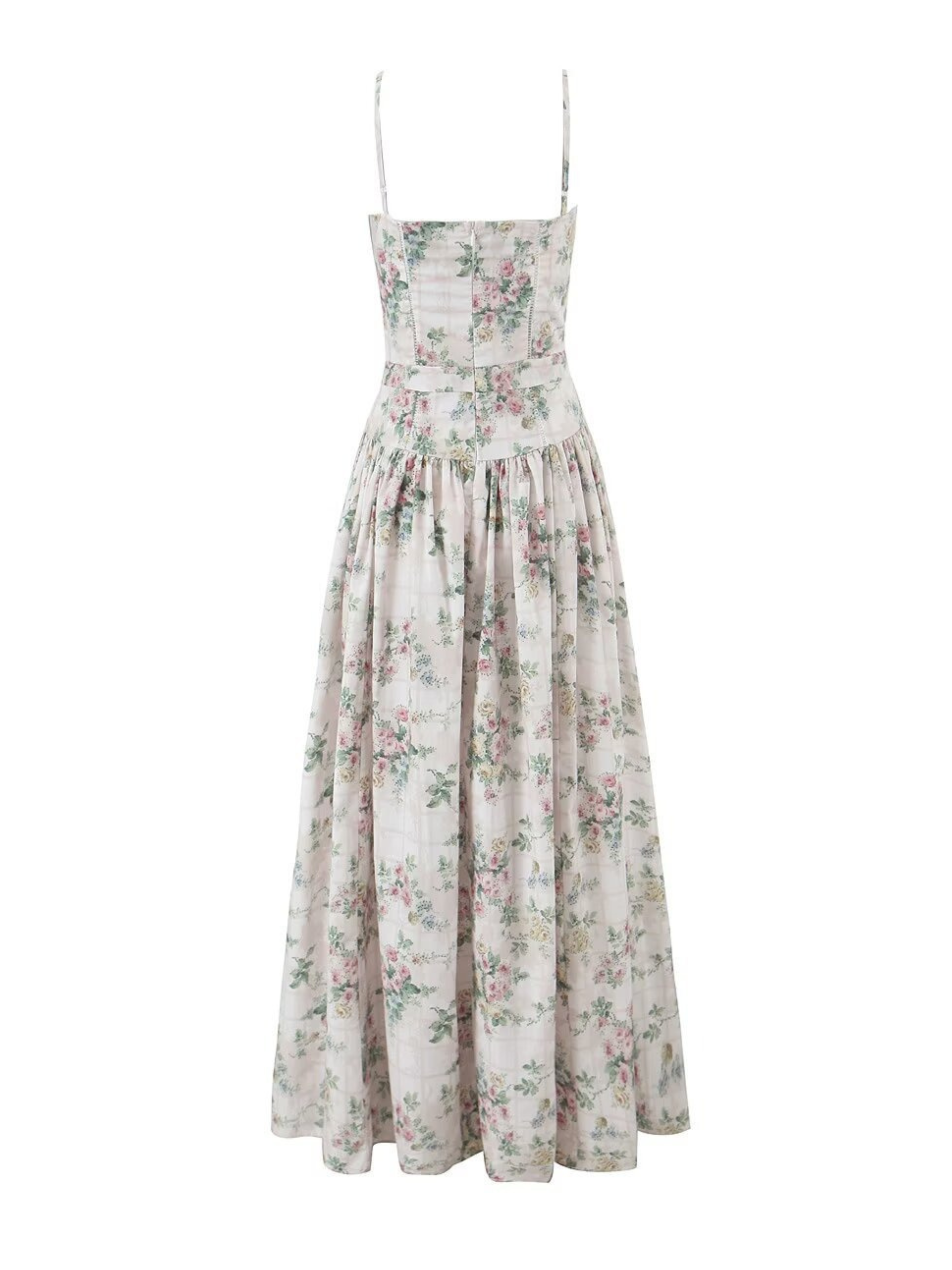 Naida Floral Corset Maxi Dress
