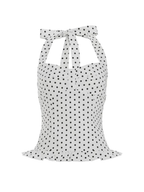 Nerea Polka Dot Halter Corset Top