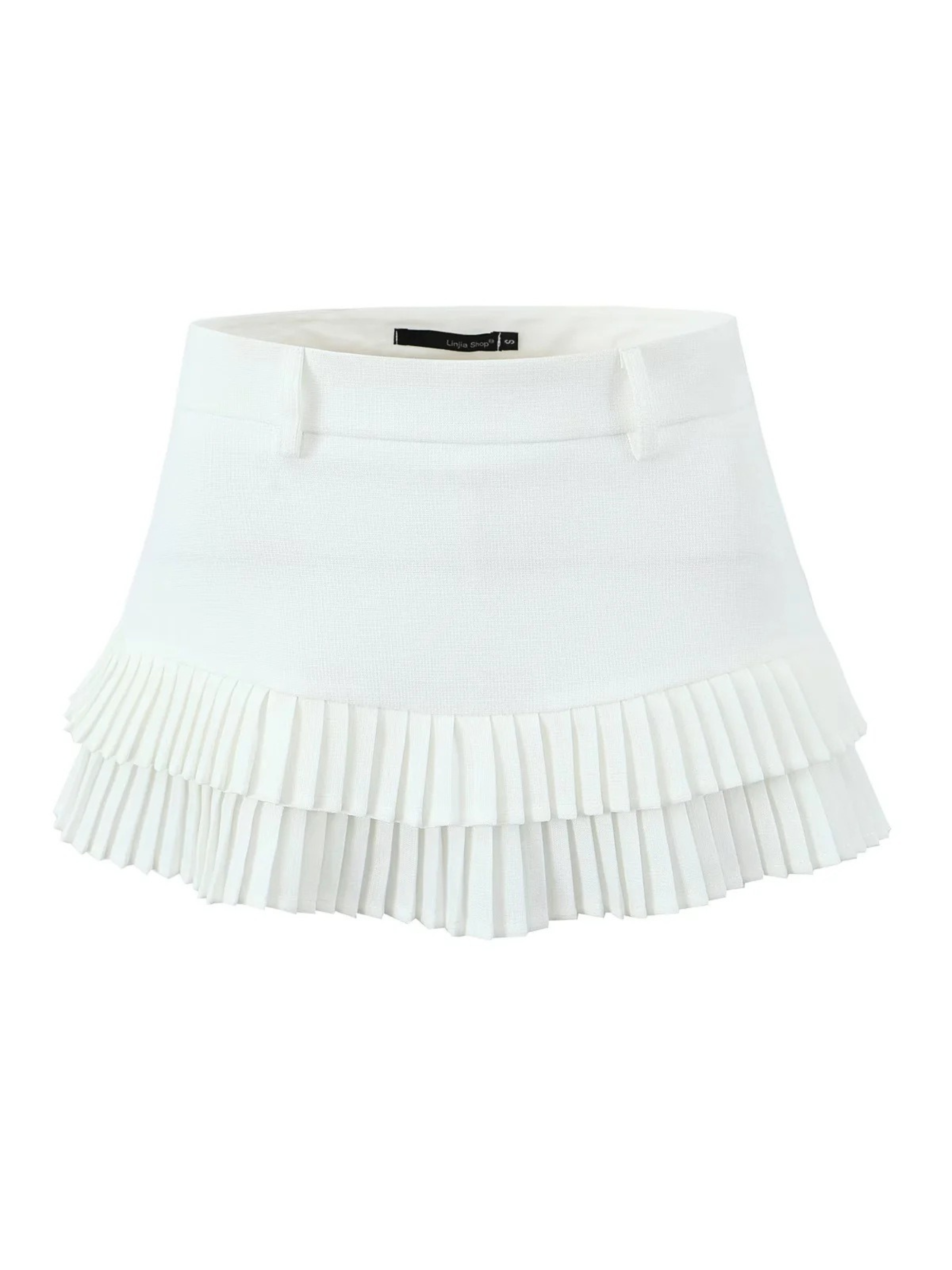 Solina Pleated Hem Mini Skort