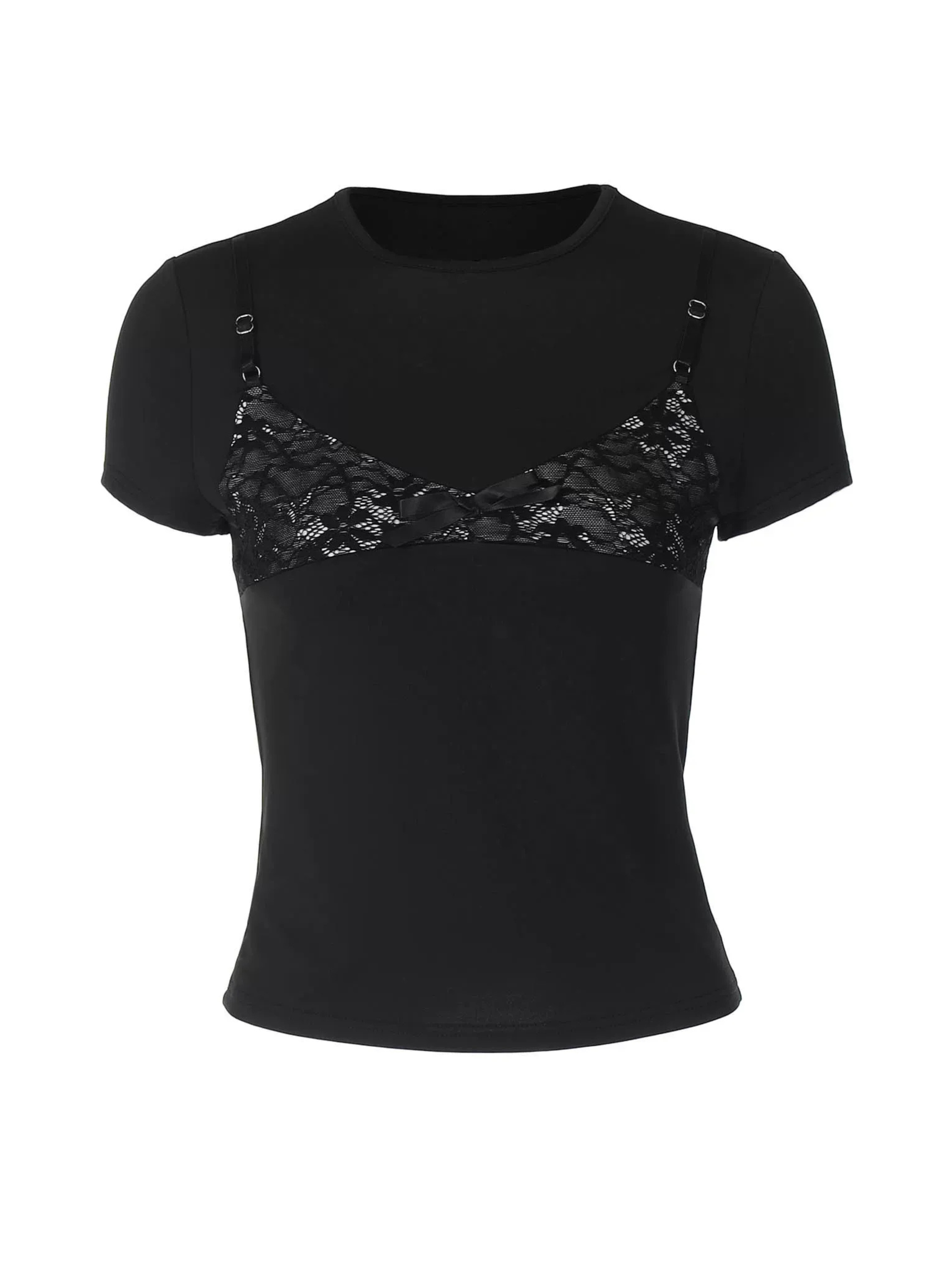Tansy Lace Detail Layered Tee