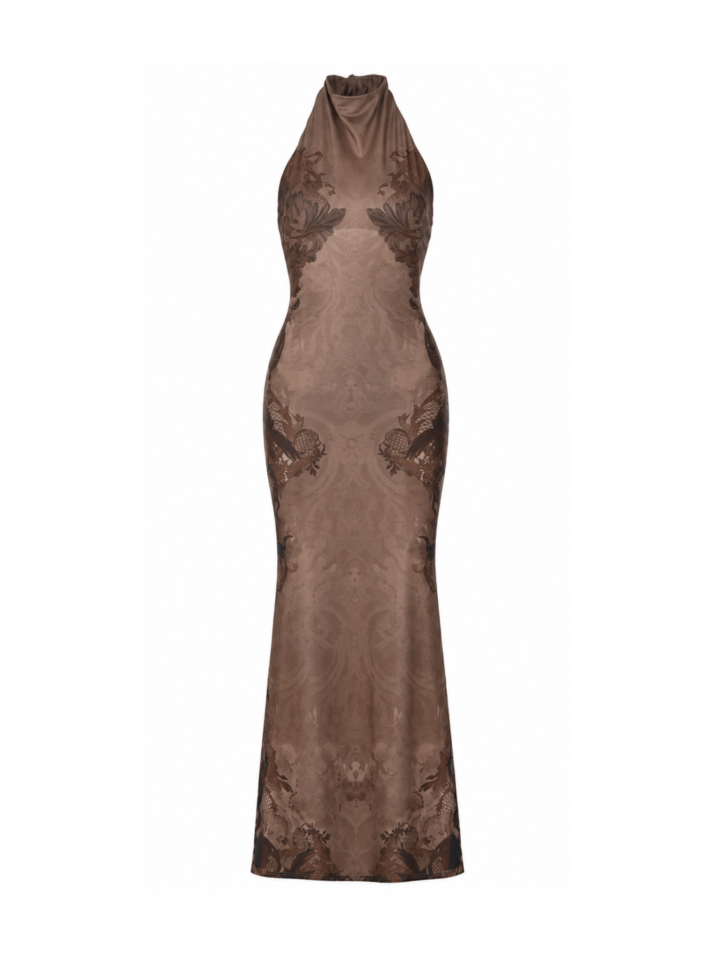 Nayeli Lace Halter Maxi Dress