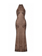 Nayeli Lace Halter Maxi Dress