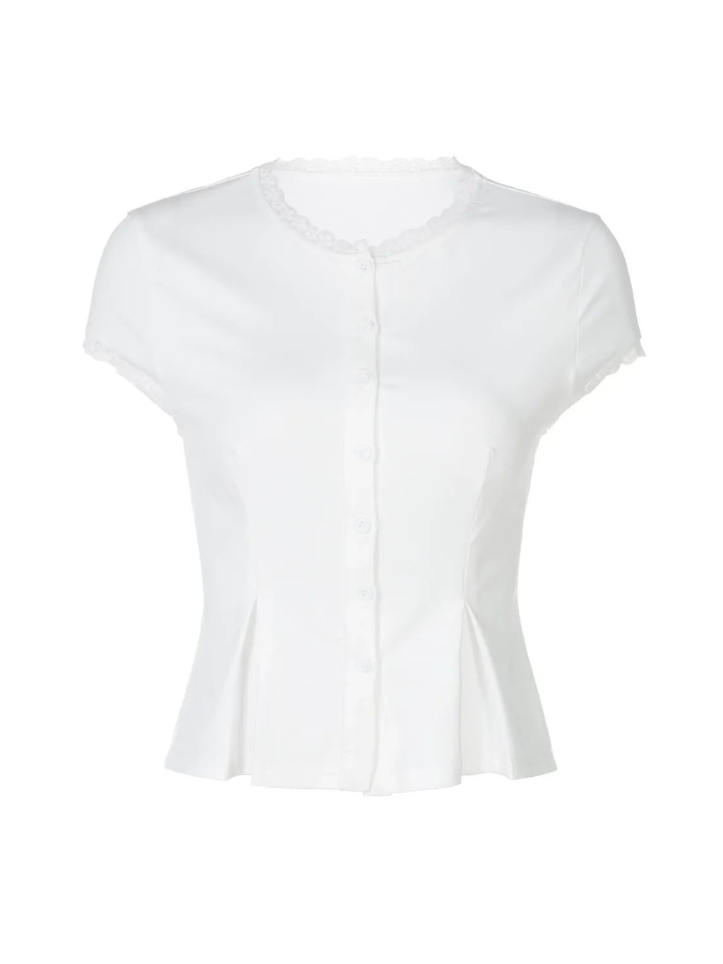 Zaria Buttoned Top & Mini Skirt Set