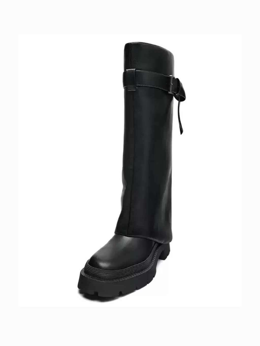 Elara Belted Knee-High Boots