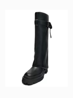 Elara Belted Knee-High Boots