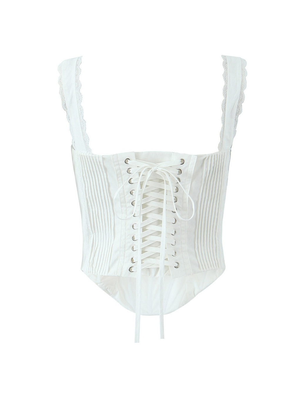 Dilan Lace Trim Corset Cami Top