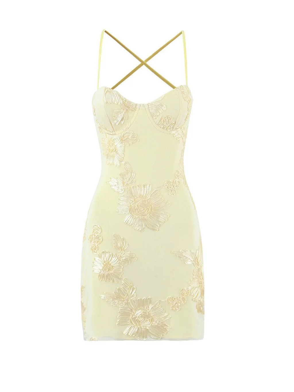 Mona Floral Embroidered Mini Dress