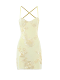 Mona Floral Embroidered Mini Dress