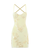 Mona Floral Embroidered Mini Dress