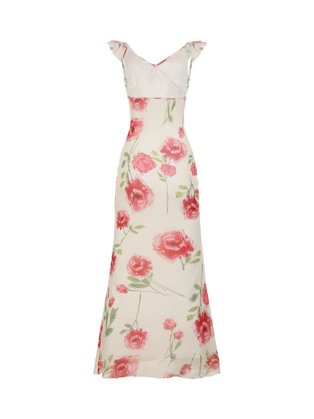 Chiara Rose Print Midi Dress
