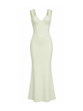 Faria Pale Mint Corset Maxi Dress