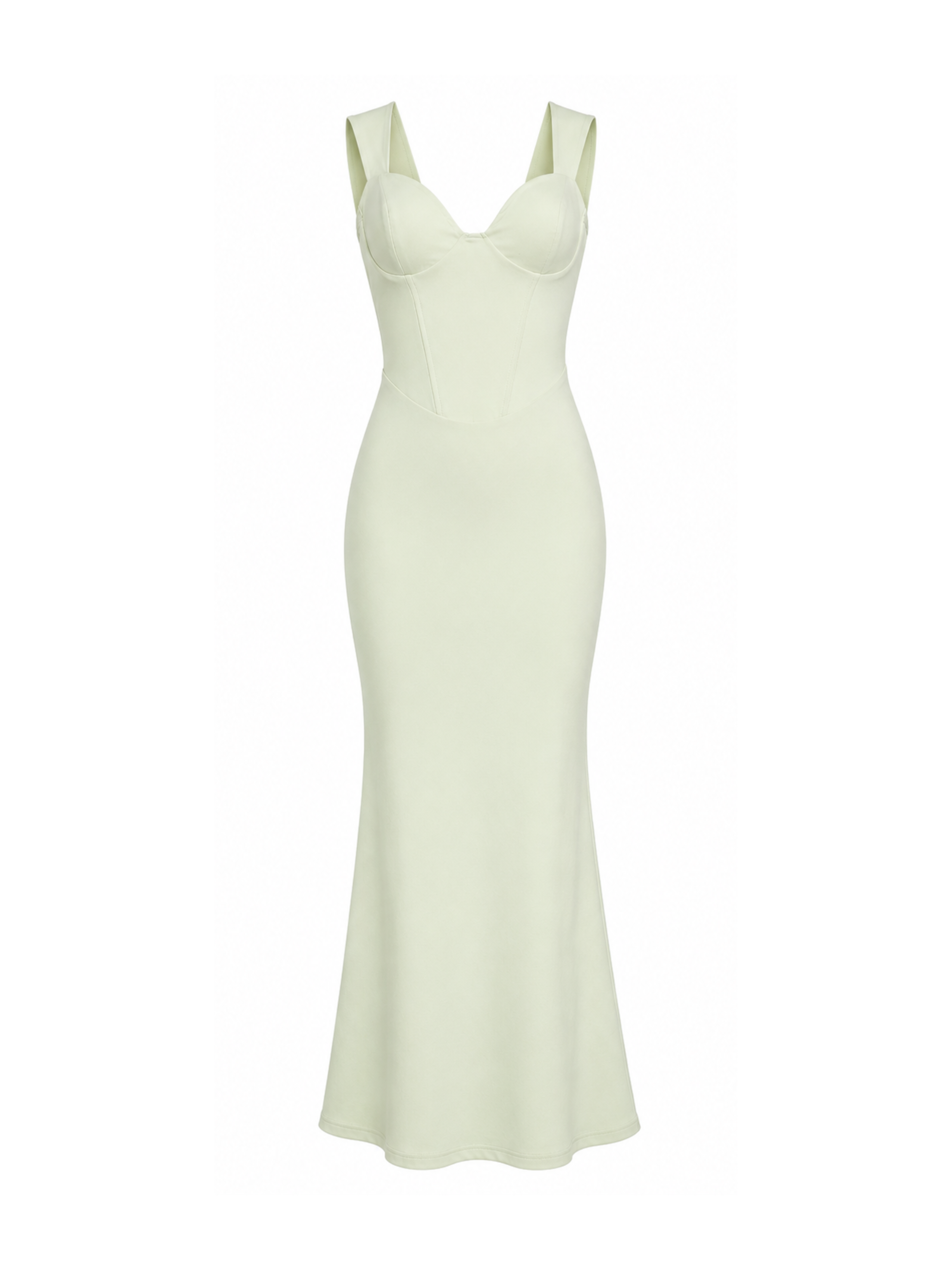 Faria Pale Mint Corset Maxi Dress