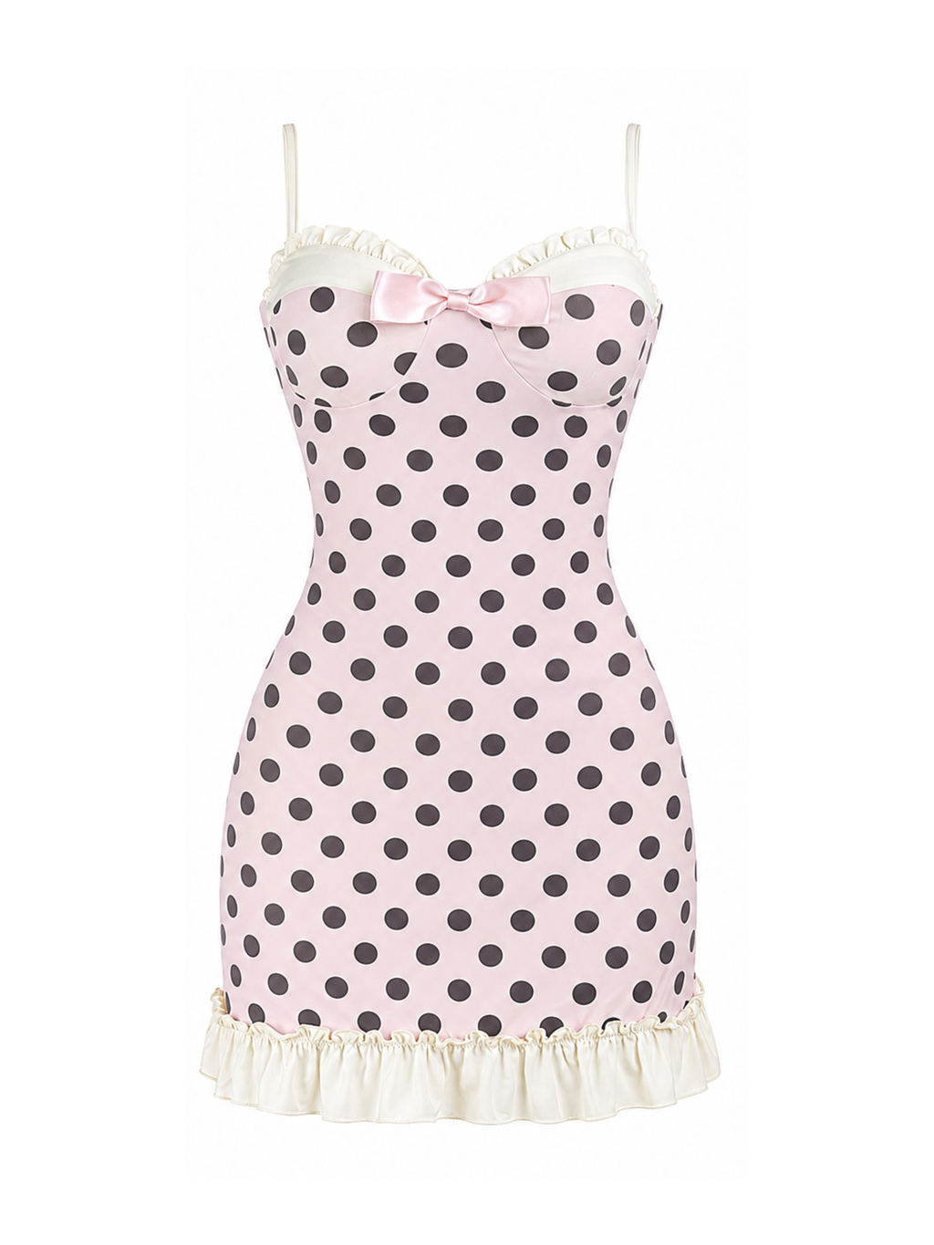 Liv Polka Dot Ruffle Mini Dress