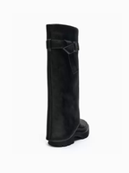 Elara Belted Knee-High Boots
