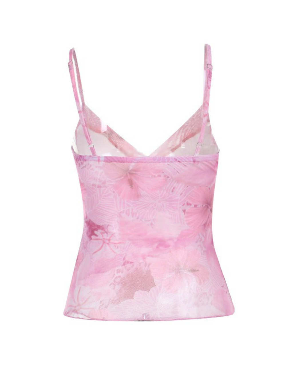 Desira Floral Sheer Mesh Cami Top