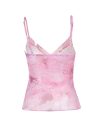 Desira Floral Sheer Mesh Cami Top