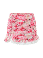 Maelia Floral Ruffle Skirt Set