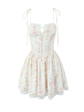 Adira Lace Trim Corset Mini Dress