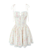 Adira Lace Trim Corset Mini Dress
