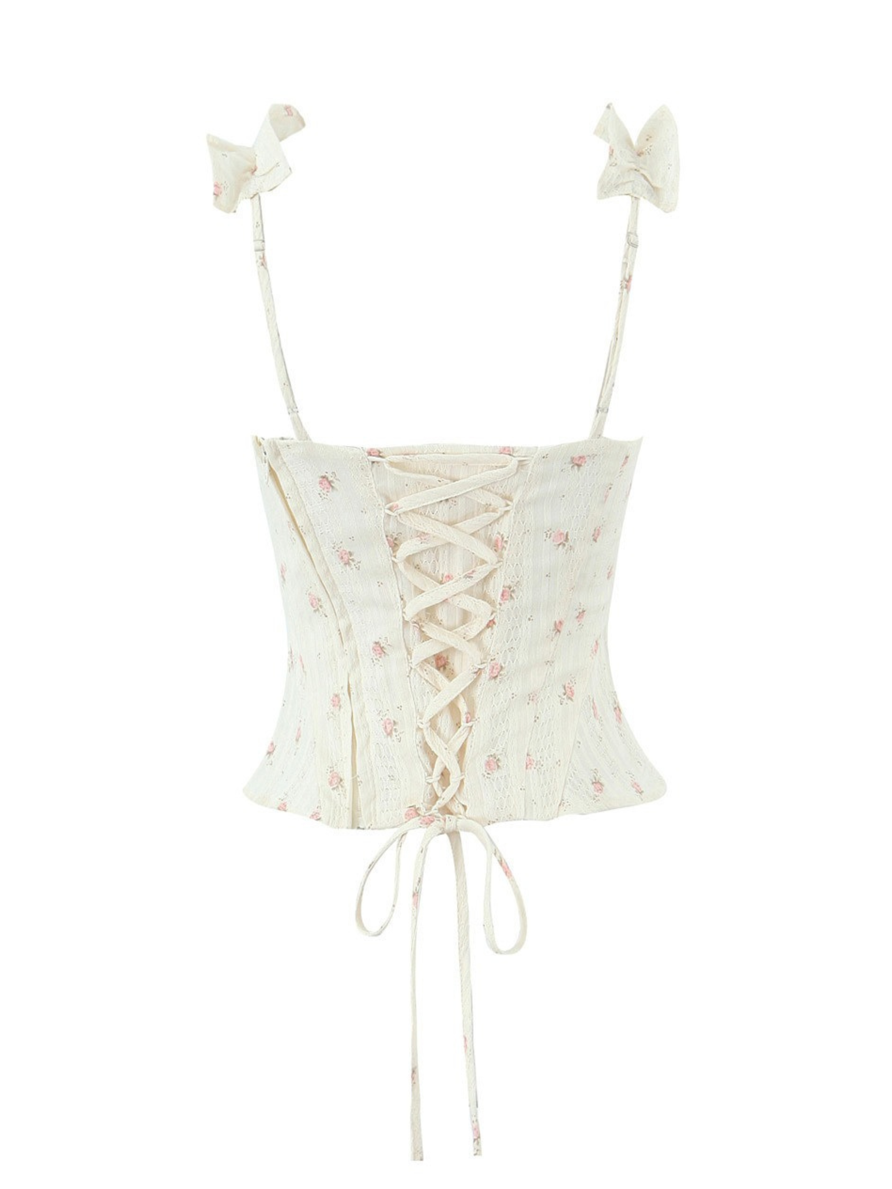 Lorena Corset Top & Ruffle Mini Skirt Set