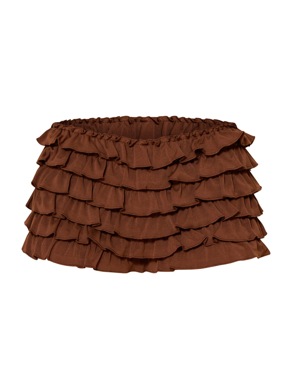 Tiered Ruffle Micro Shorts