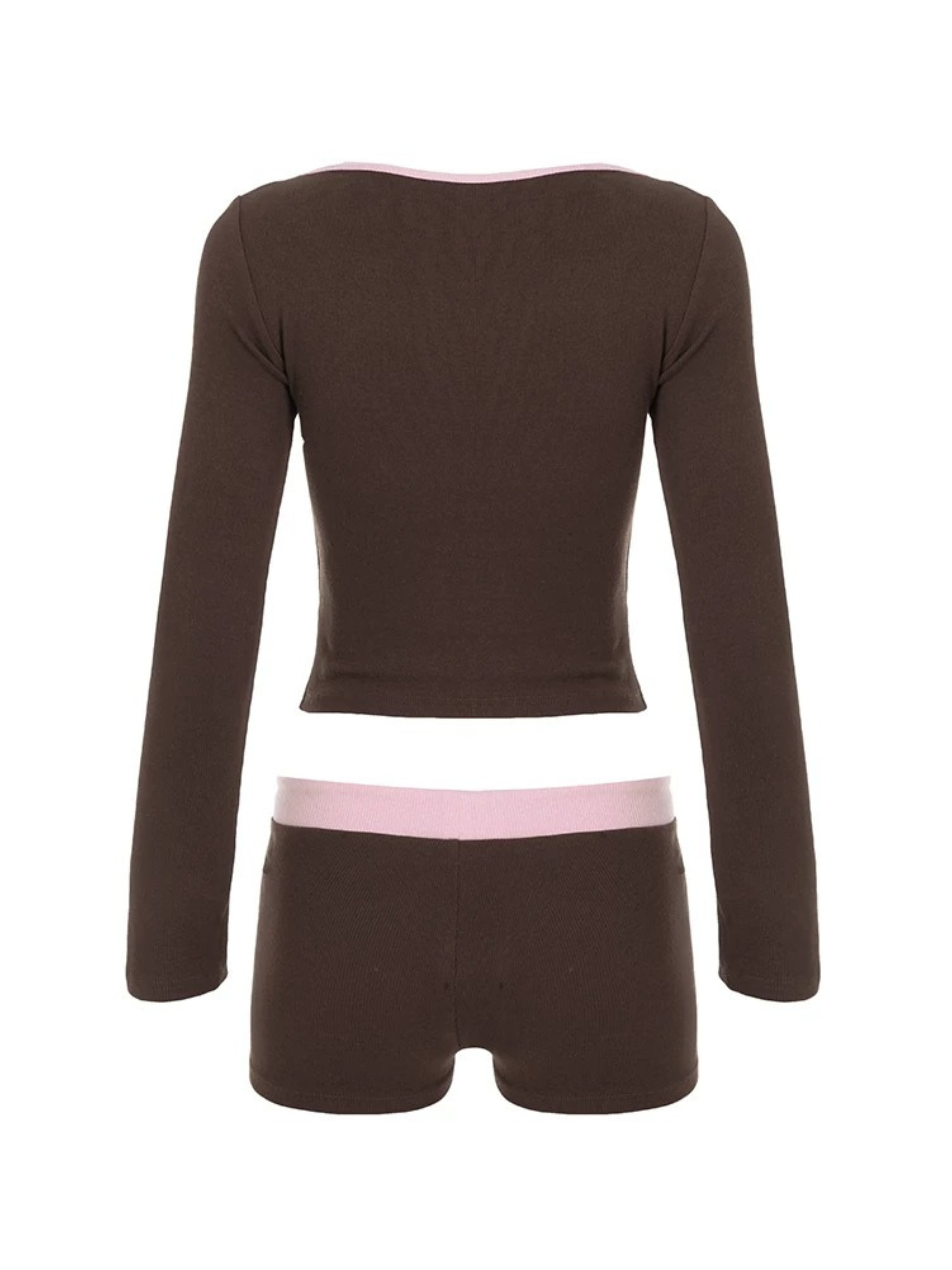 Audrey Contrast Trim Lounge Two-Piece Set