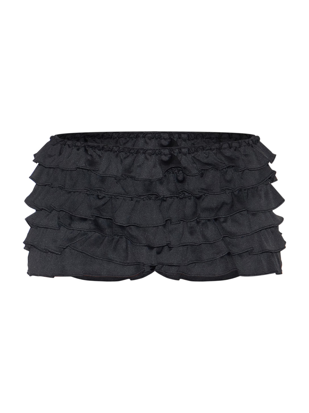 Tiered Ruffle Micro Shorts