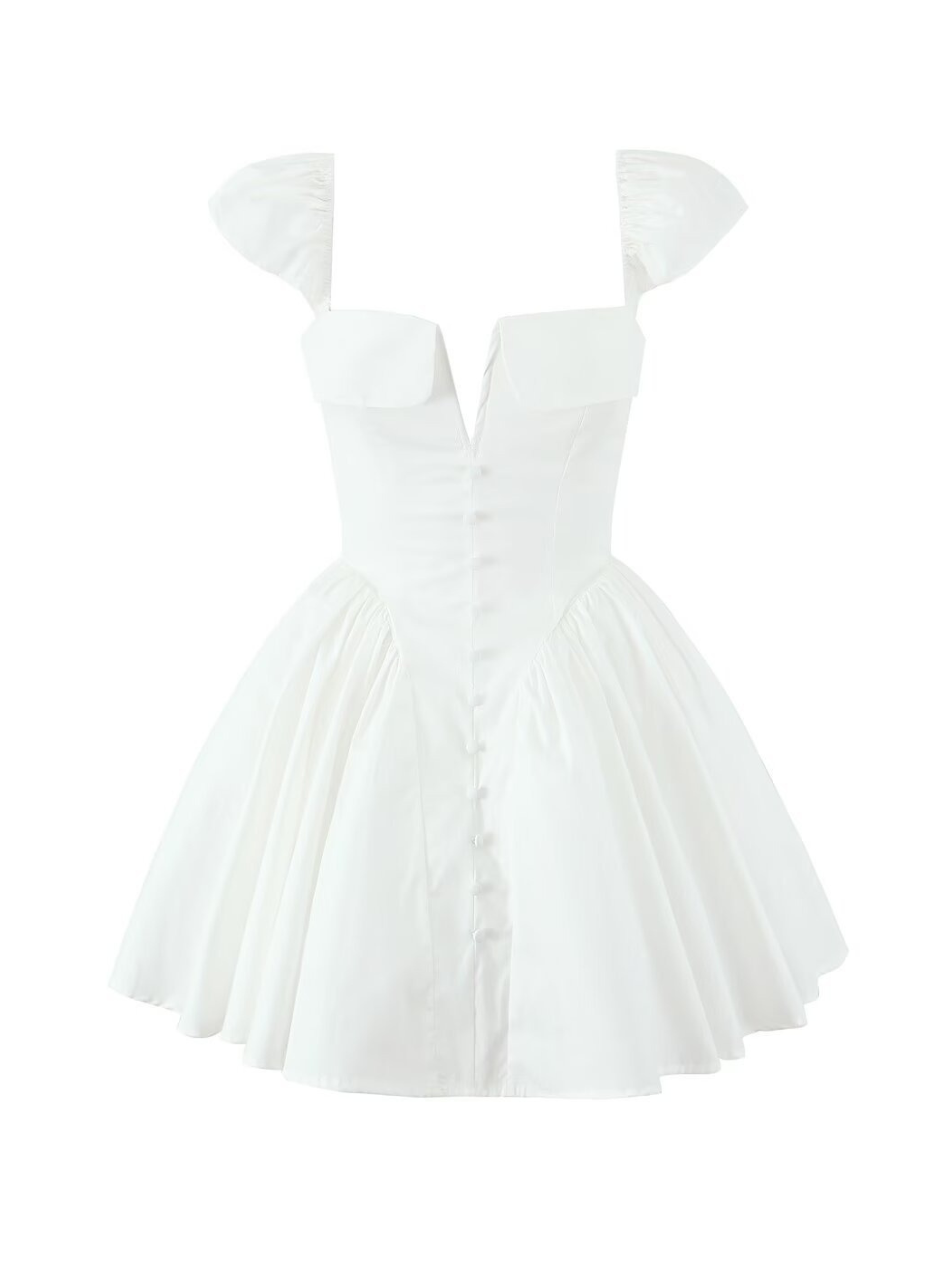 Elvin White Corset Mini Dress