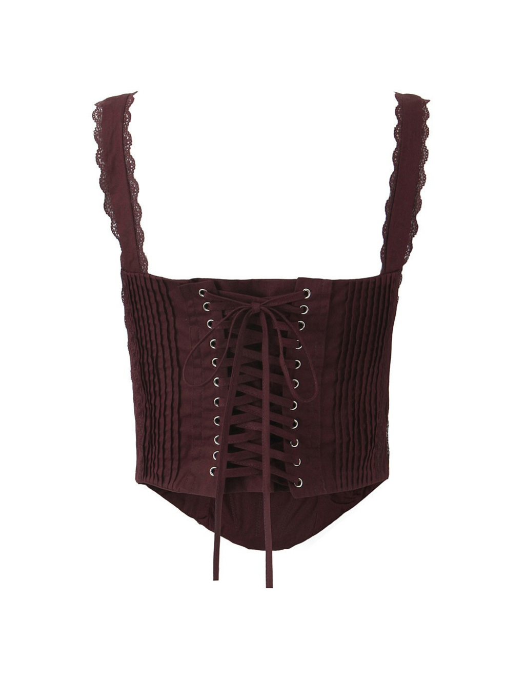Dilan Lace Trim Corset Cami Top