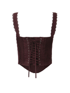 Dilan Lace Trim Corset Cami Top